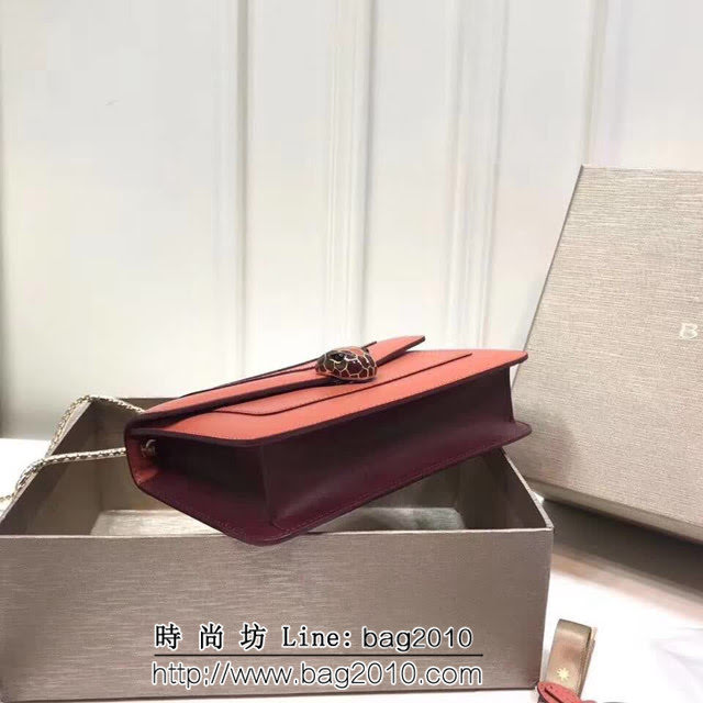 BVLGARI寶格麗 專櫃新款 蛇頭扣環 單層蛇頭包 鏈條單肩斜挎包 B39174 FYD1320